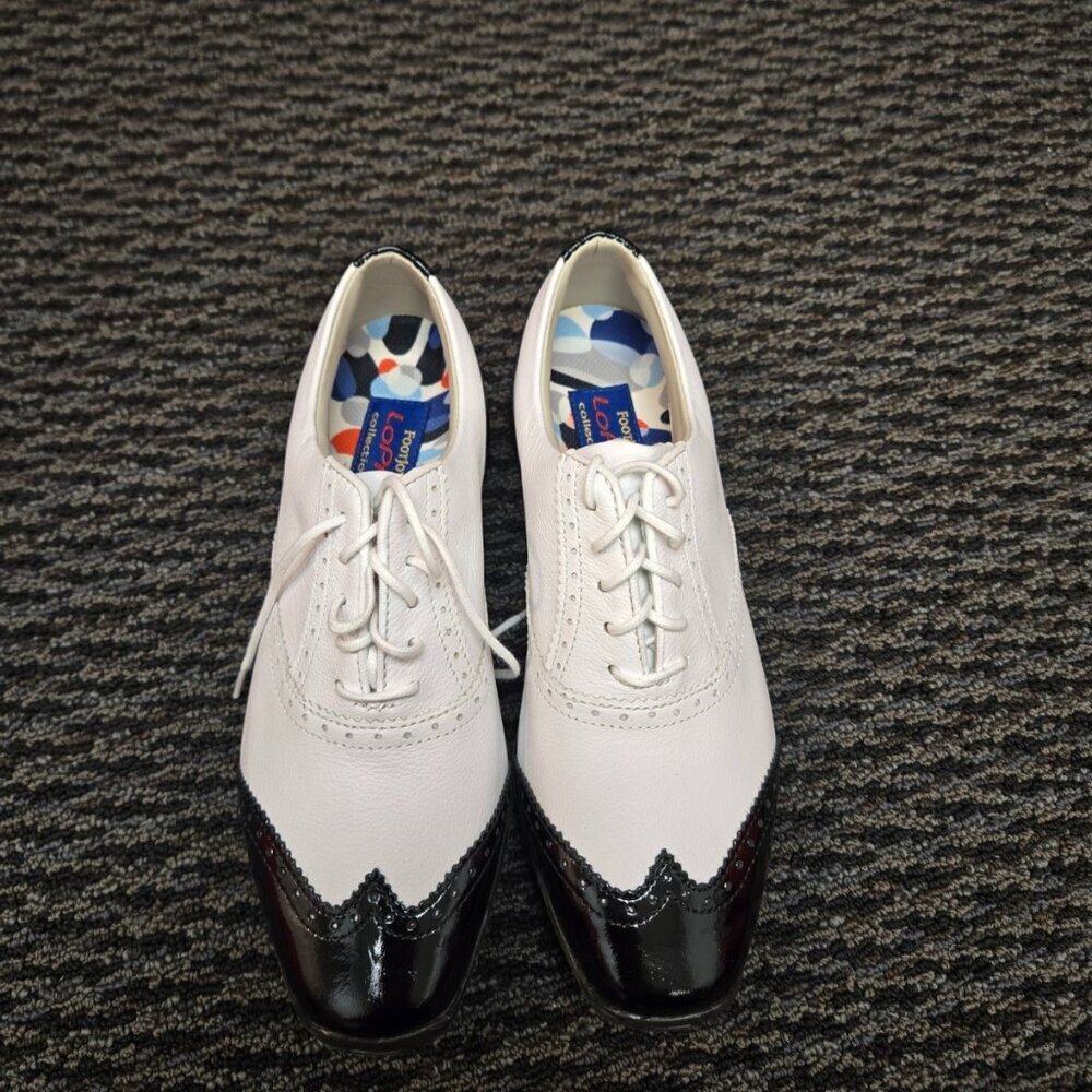 FootJoy LoPro Collection Women's Golf Shoes Classic Black White Wingtip Size 6M
